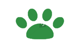 vector image of a paw
