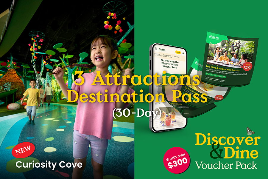 Local Exclusive: Visit Singapore's largest indoor nature-inspire playscape + 2 Wildlife Parks for up to 32% off