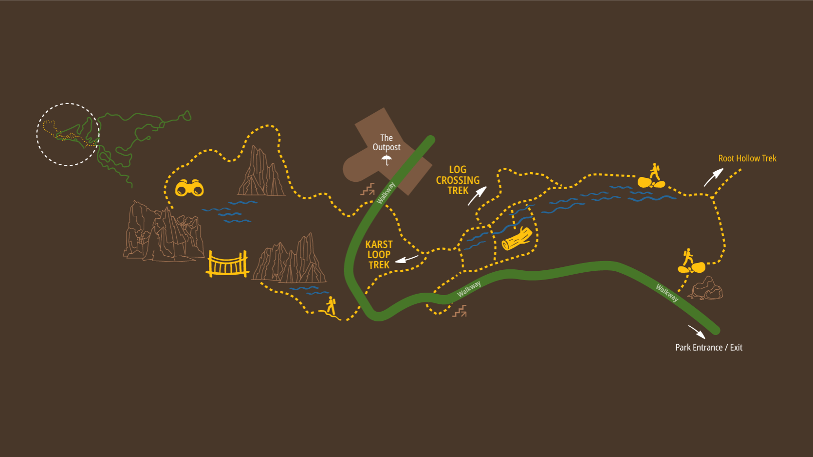 Karst Loop trek map