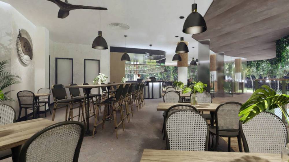 view of an indoor cafe